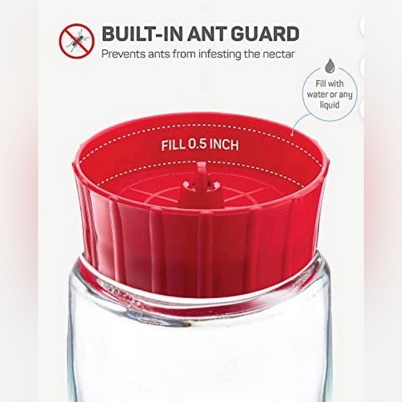 NEW IN BOX Sewanta 30oz Glass Hummingbird Feeder - Picture 9 of 10